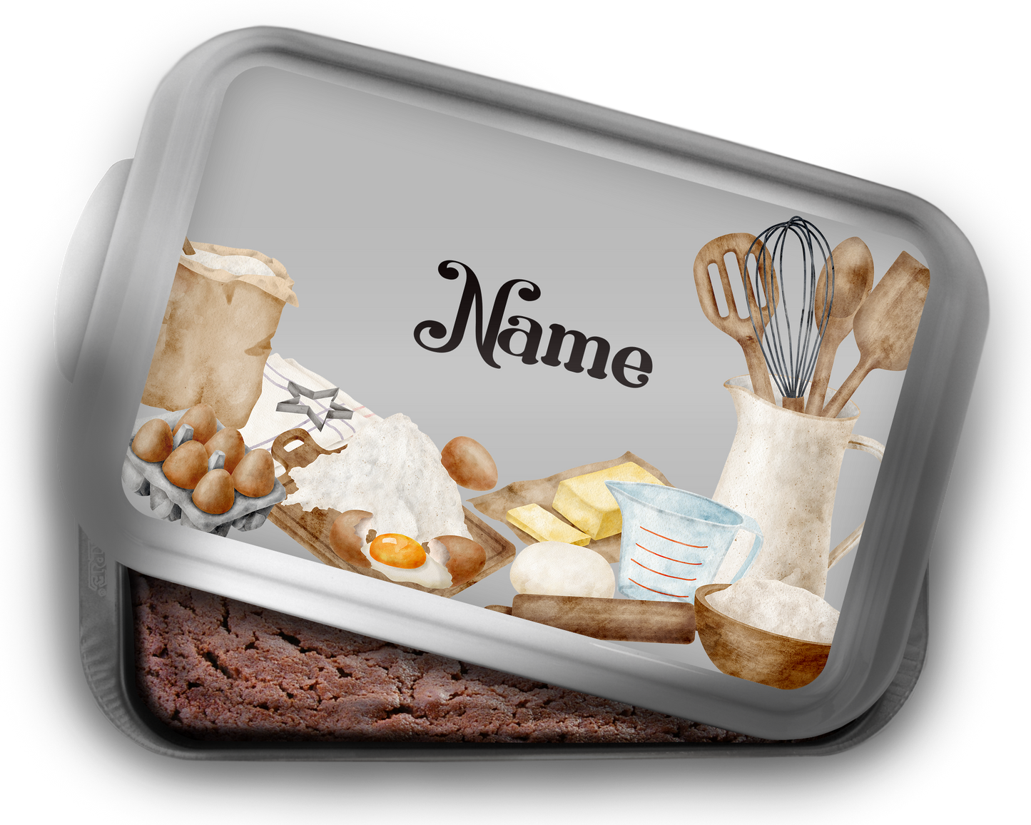 Ingredients Design Baking Pan