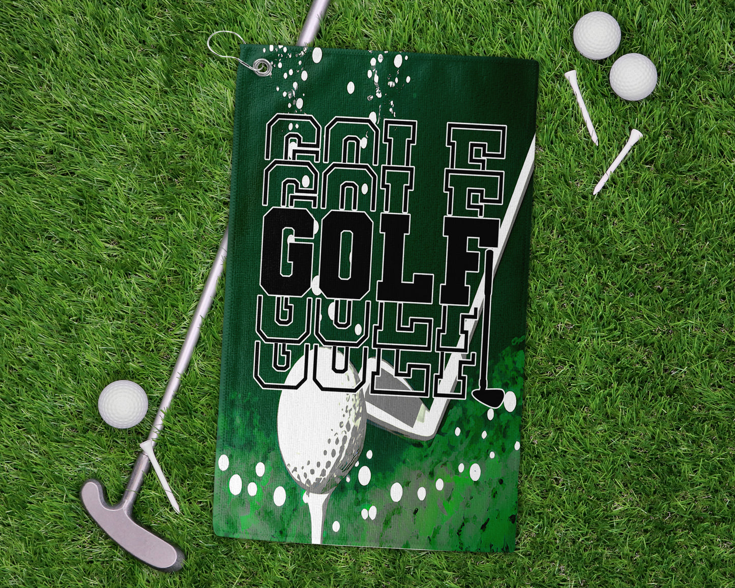 Golf Stacked with Tee Scene