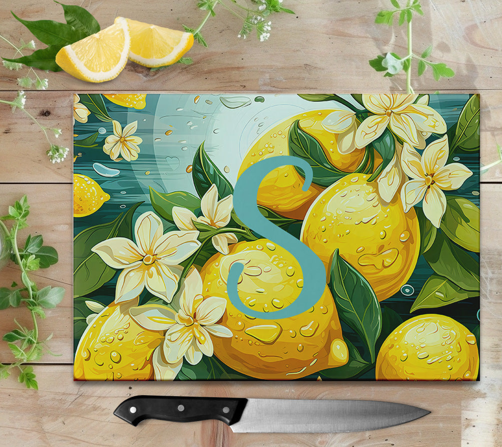 Lemon Scene with Initial