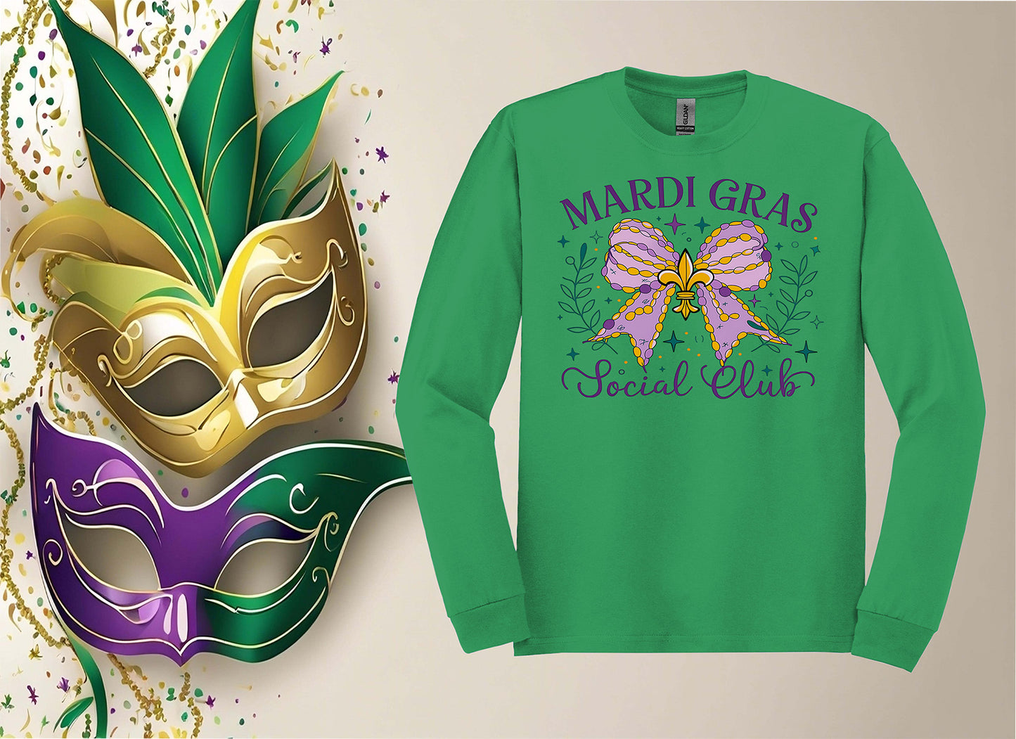 Mardi Gras Social Club Fleur-de-lis