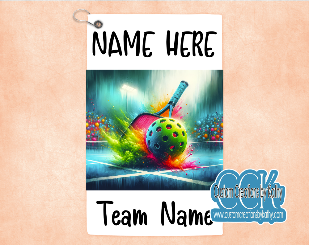Color Court Scene Towel