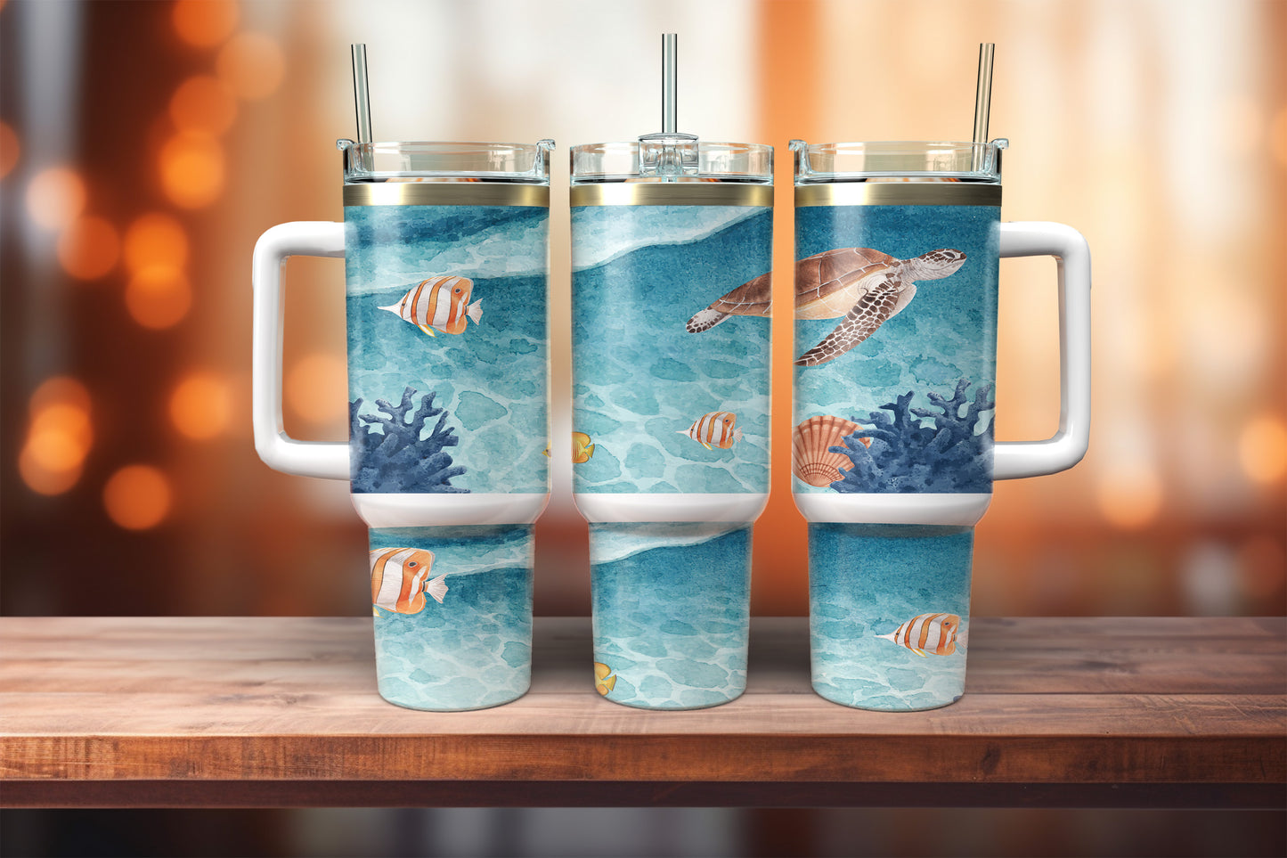 Underwater Beach Scene