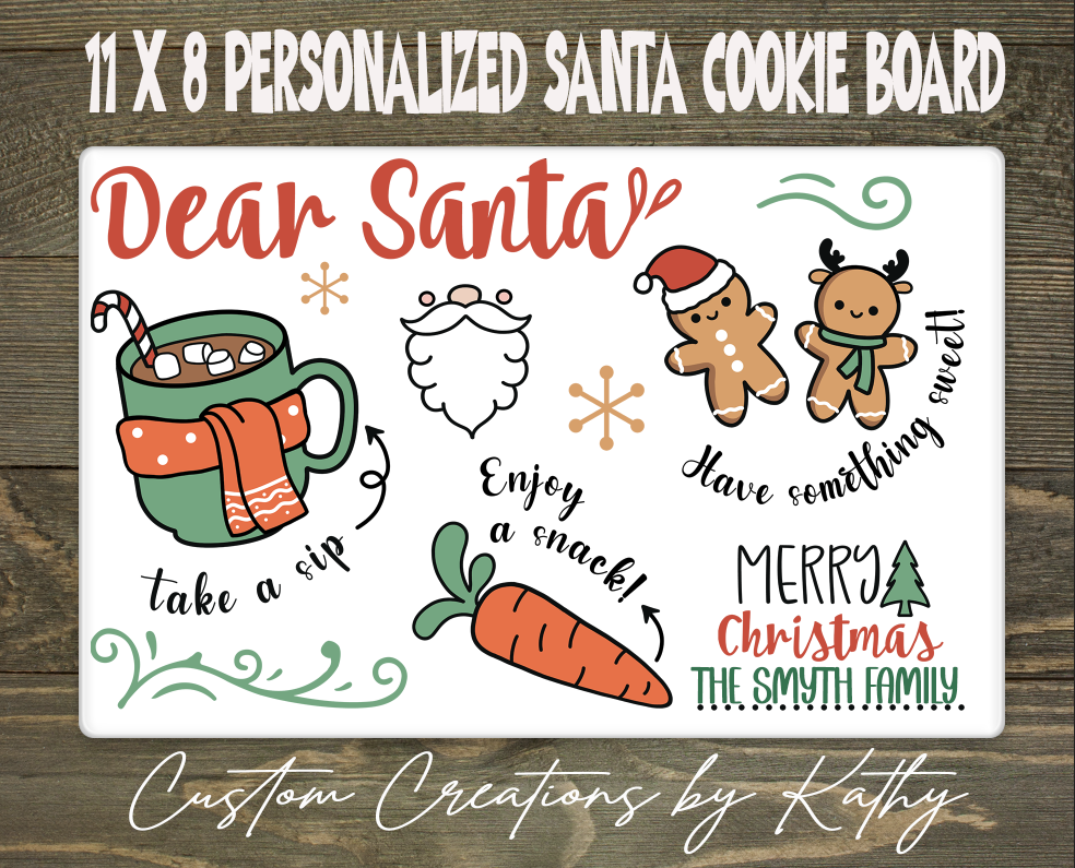 Santa Cookie Board