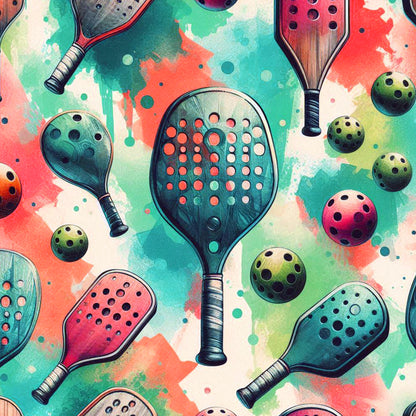 Pickleball Watercolor Racket Cover