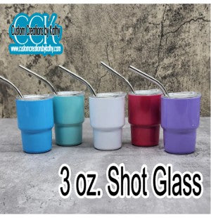 3 oz. Mini Shot Glass Sublimation Tumbler Template