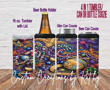 Mardi Gras Goodies Tumbler