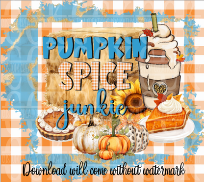 Pumpkin Spice Junkie Tumbler Design