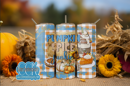 Pumpkin Spice Junkie Tumbler Design