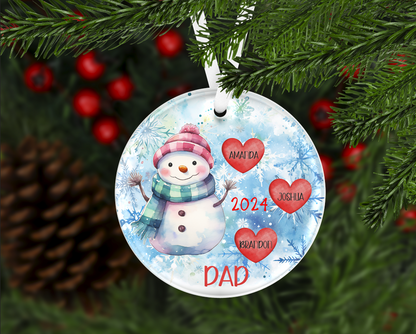 Mom and Dad Christmas Ornament