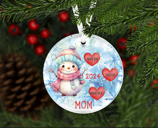 Mom and Dad Christmas Ornament