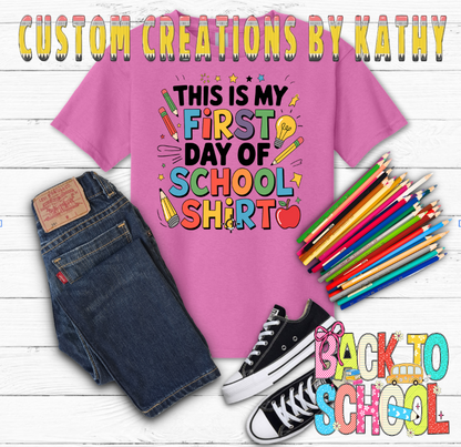 First Day of School Shirt