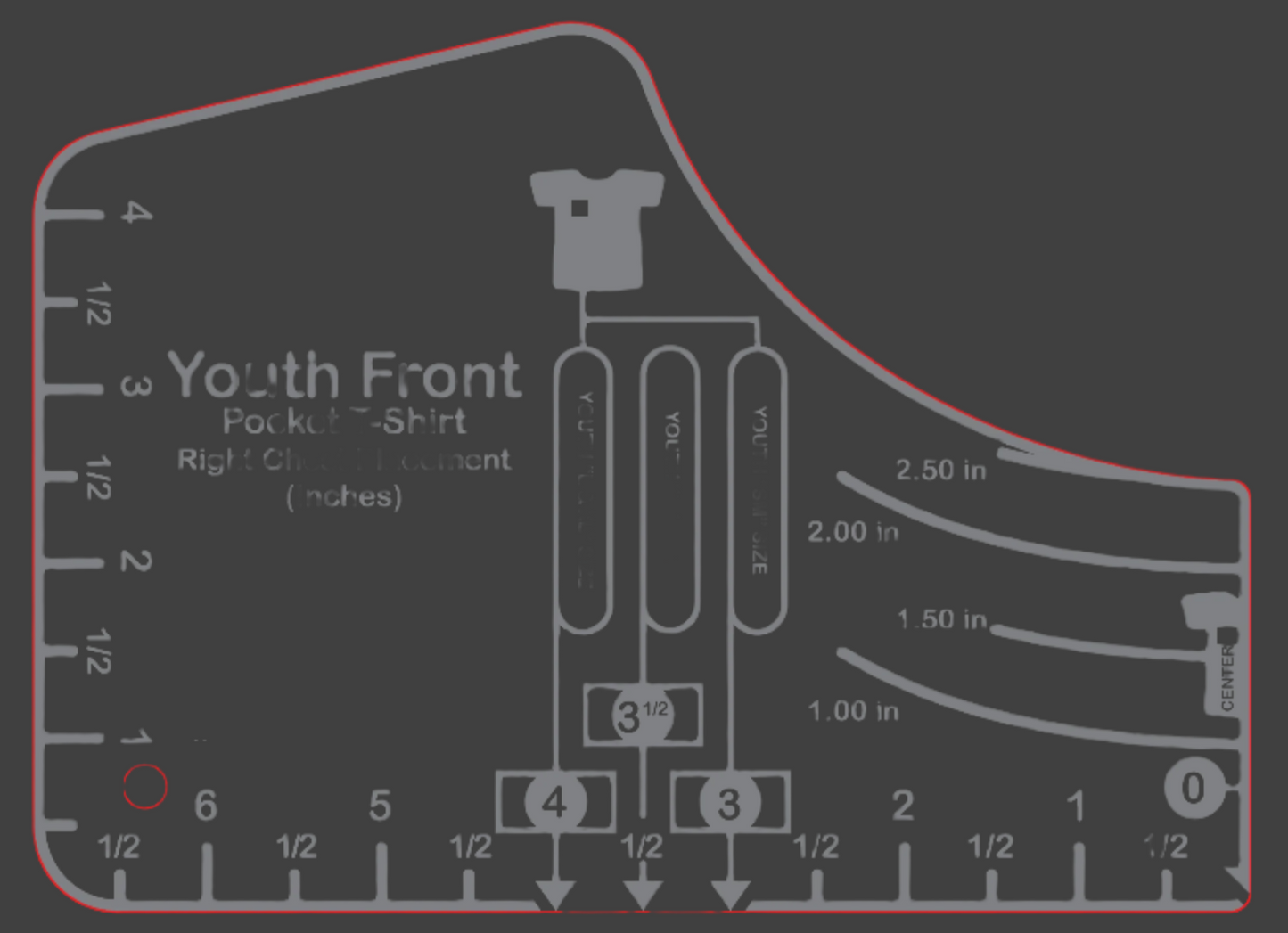 Shirt Alignment Guides Infant to Adult